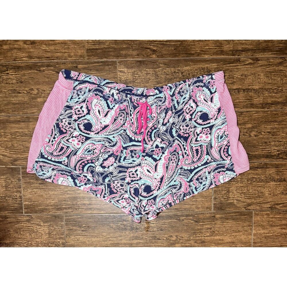 Secret Treasures Navy Paisley Pajama Shorts - 2X